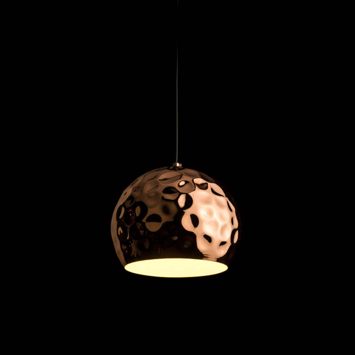 BLONDIE | metalen hanglamp 25 cm | E27 | koper met witte binnenkant | met of zonder lichtbron