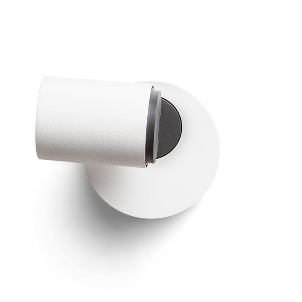DUGME I | tiltable wall spotlight made of lacquered metal | GU10 | white with anthracite | with or without light source