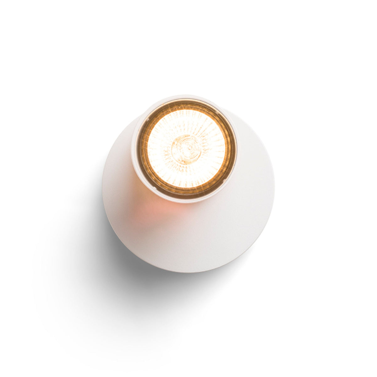 DUGME I | tiltable wall spotlight made of lacquered metal | GU10 | white with anthracite | with or without light source