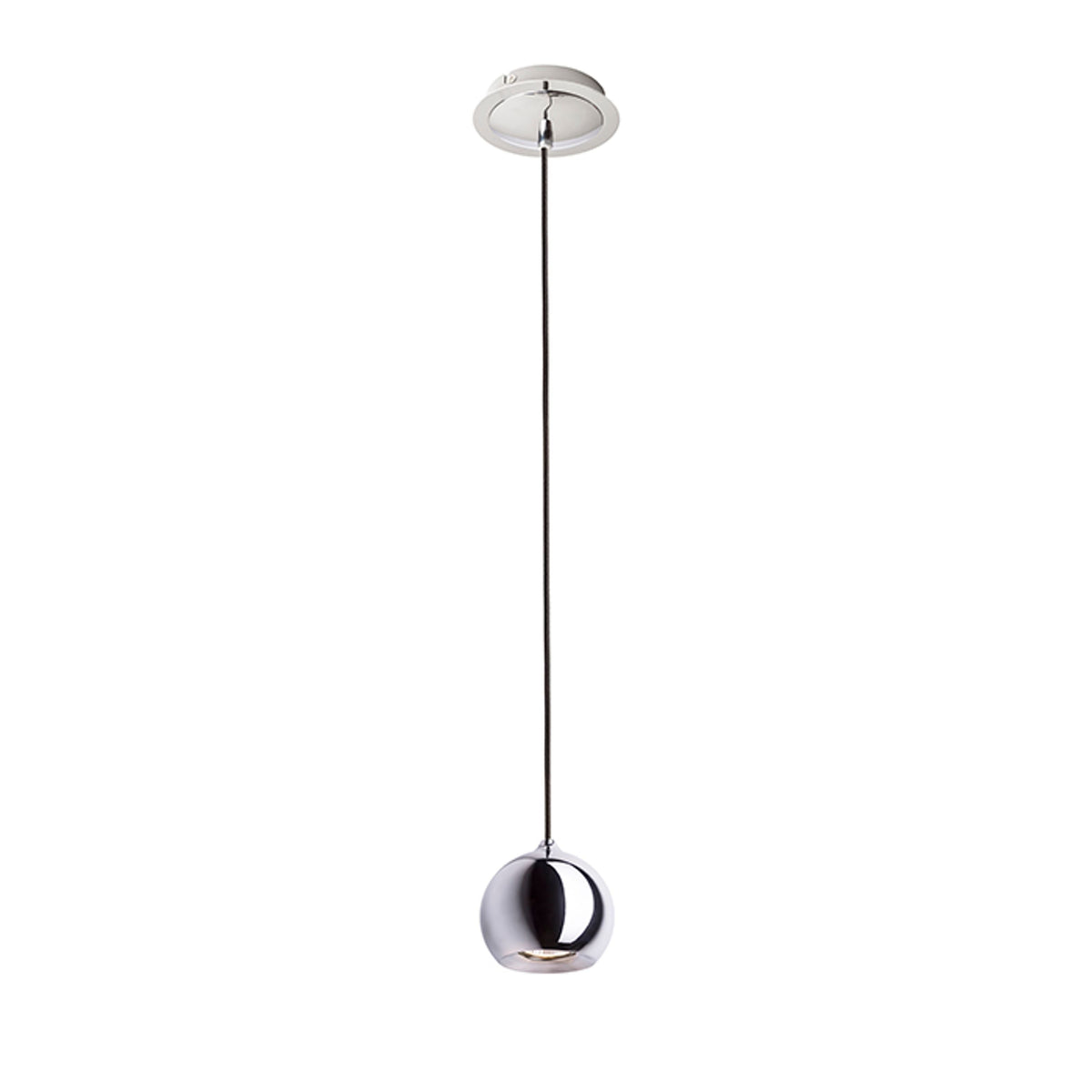 DESTY | small pendant light | GU10 | black with chrome | with or without light source