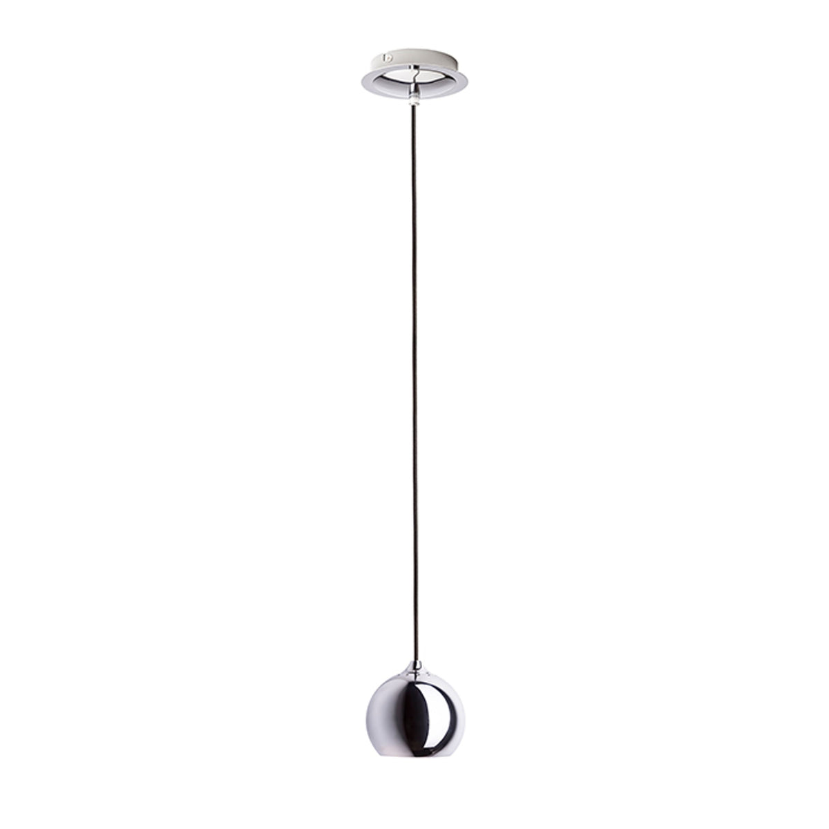 DESTY | small pendant light | GU10 | black with chrome | with or without light source