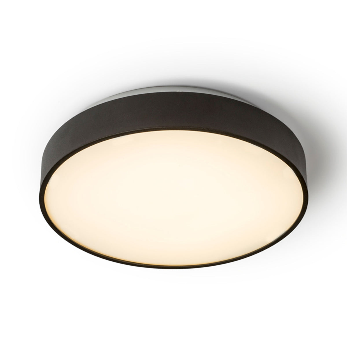 MENSA R 40 | plafoniera rotonda | LED 28W 1800lm 3000K | 40 cm | nero opaco