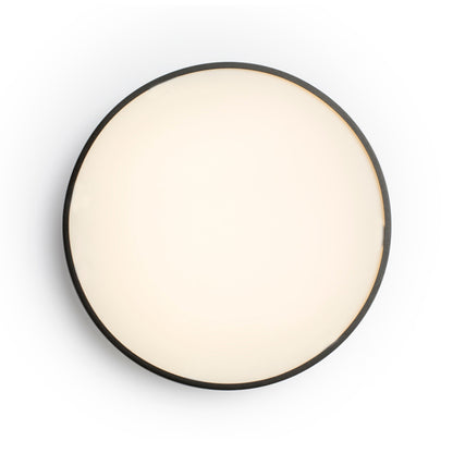 MENSA R 40 | plafoniera rotonda | LED 28W 1800lm 3000K | 40 cm | nero opaco