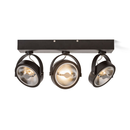 KELLY LED III | wall and ceiling lamp with 3 adjustable reflectors | 1800lm 3000K | white or black