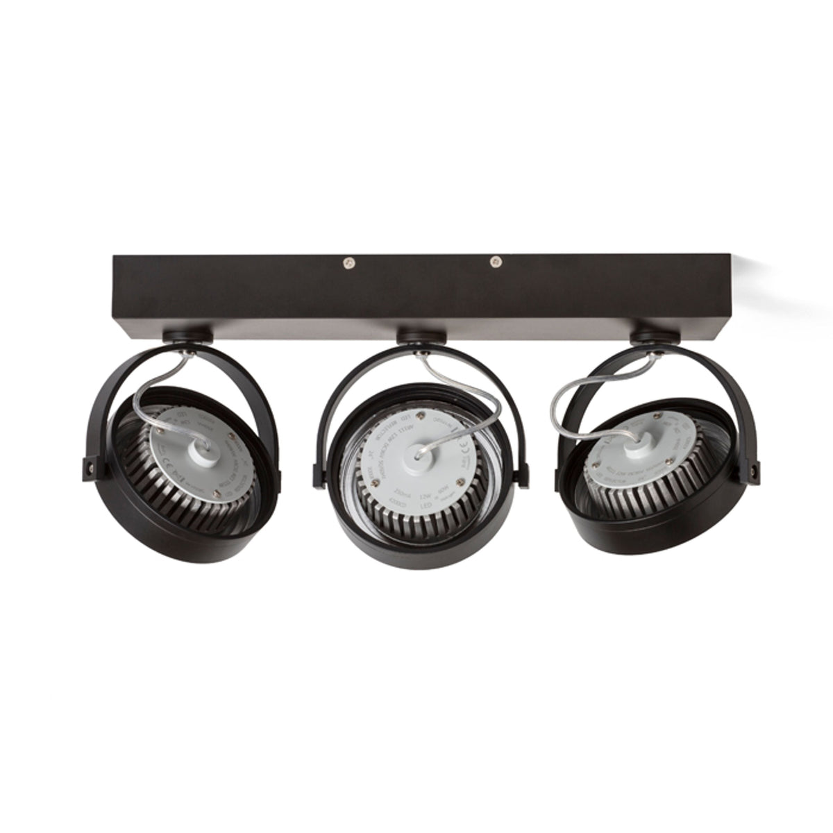 KELLY LED III | wall and ceiling lamp with 3 adjustable reflectors | 1800lm 3000K | white or black