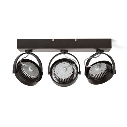 KELLY LED III | wall and ceiling lamp with 3 adjustable reflectors | 1800lm 3000K | white or black