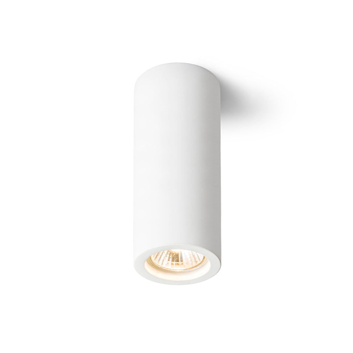 GINA S 17 | gipsen plafondlamp | GU10 | slanke cilinder 17 cm | overschilderbaar | met of zonder lichtbron