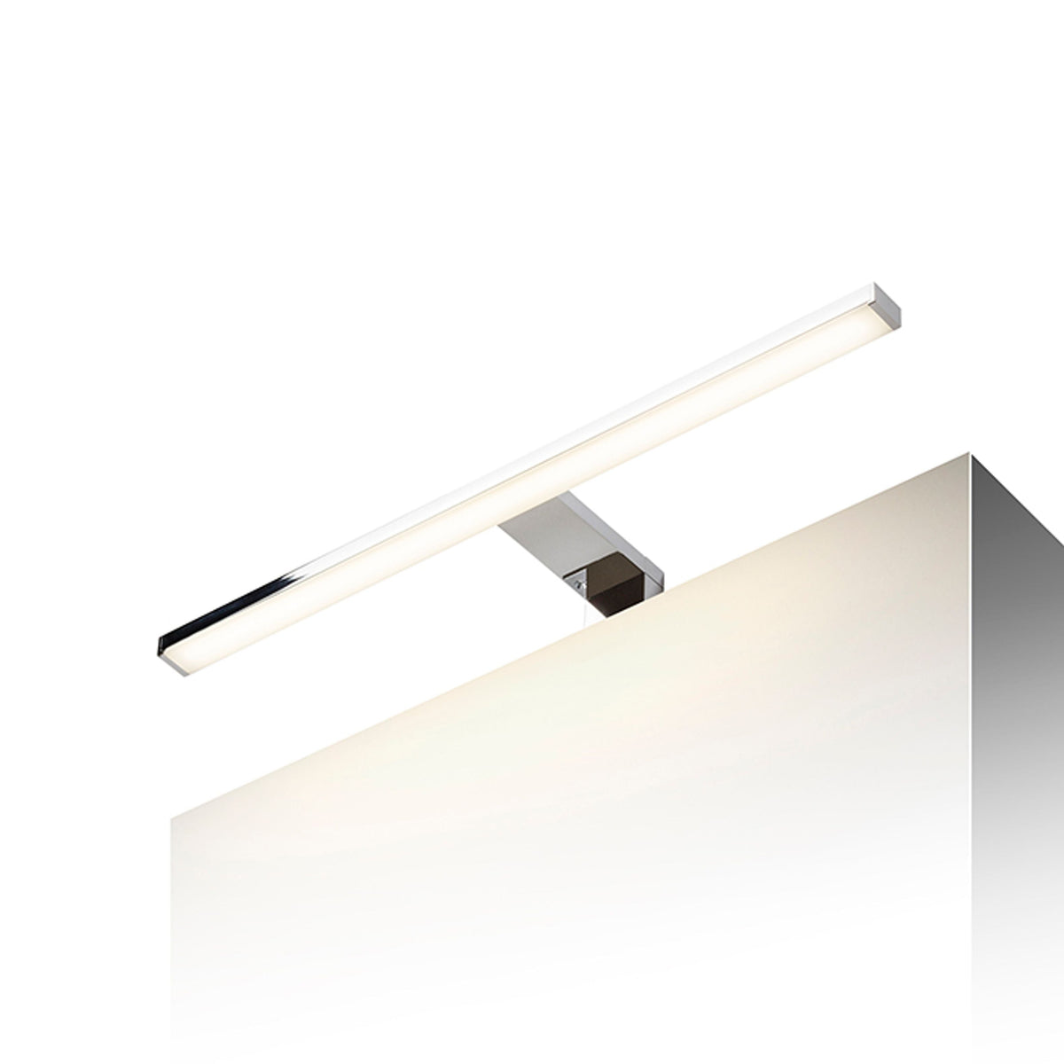 BALEA 50 | LED spiegelkastlamp 50 cm met arm | 7W 3000K | IP44 chroom