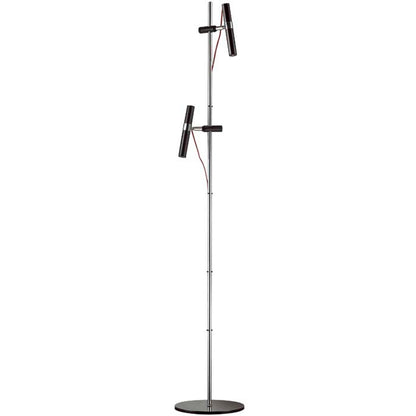 VIPER FL LED vloerlamp zwart chroom