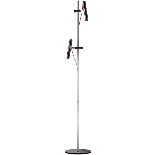 VIPER FL LED vloerlamp zwart chroom