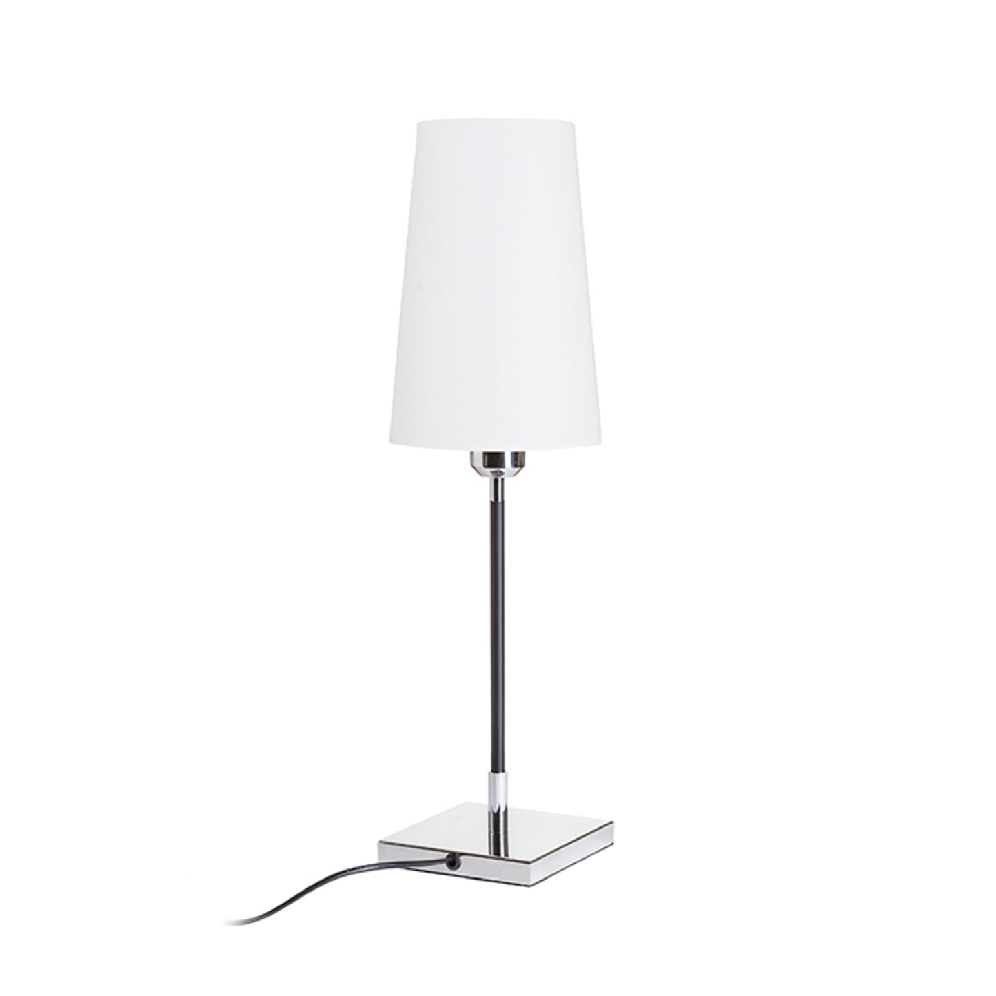 LULU tafellamp wit zwart chroom
