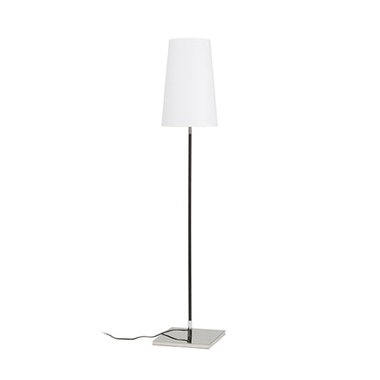 LULU vloerlamp wit chroom E27
