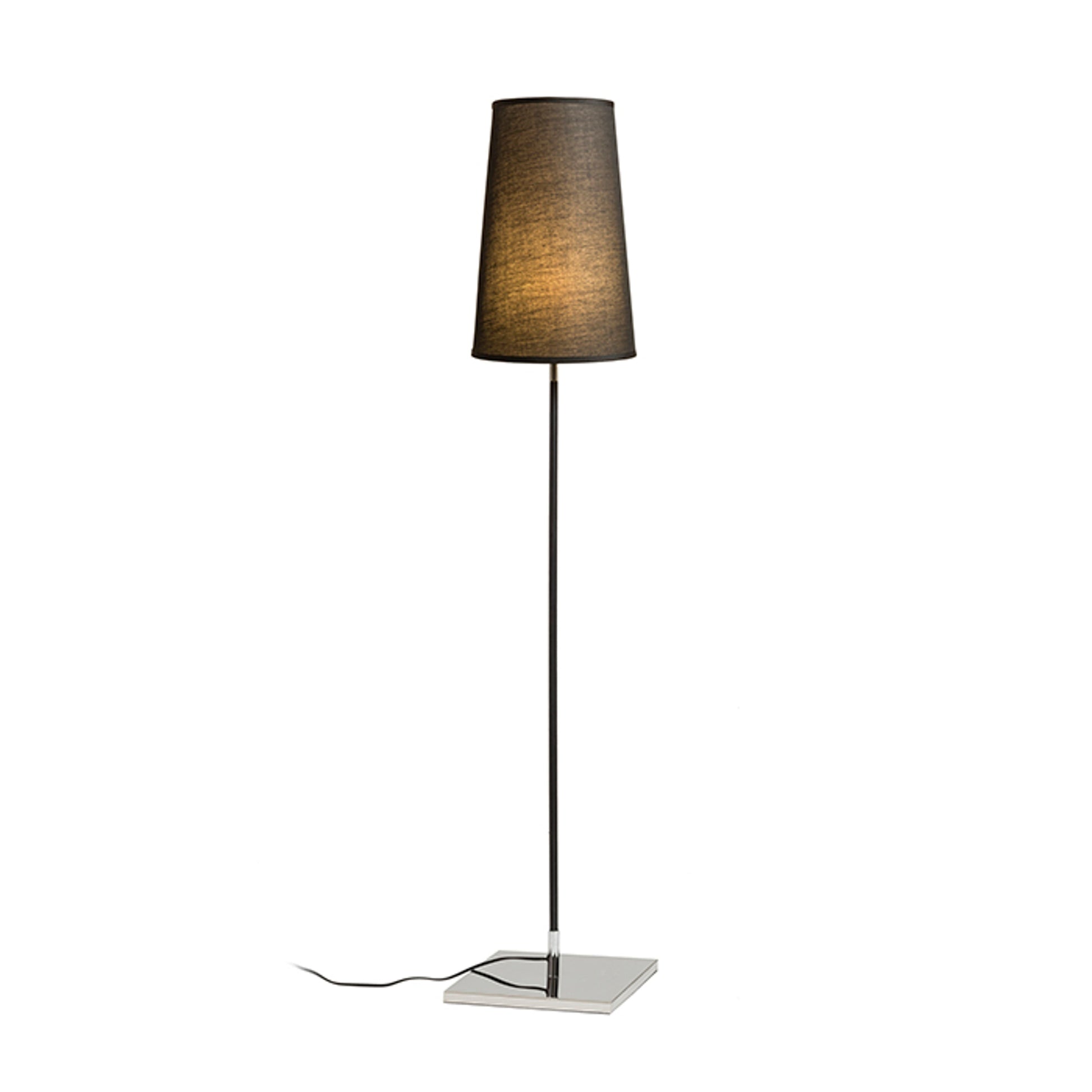LULU vloerlamp zwart chroom E27