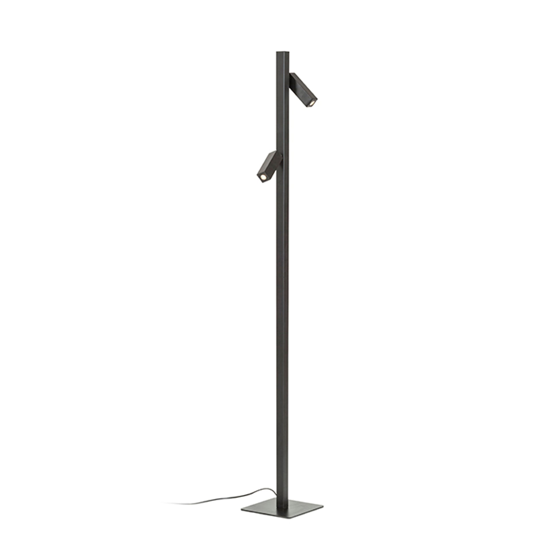 FADO LED vloerlamp zwart verstelbaar