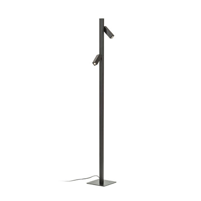 FADO LED vloerlamp zwart verstelbaar