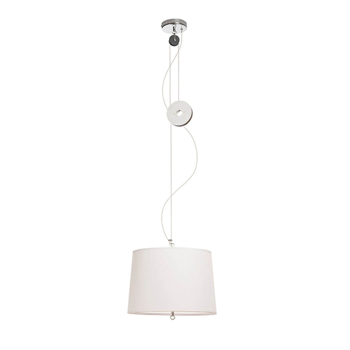 LEVITA | in hoogte verstelbare hanglamp met katrol | E27 | 39 cm | wit of zwart | met of zonder lichtbron