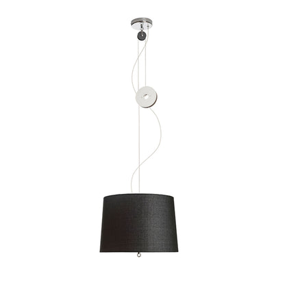 LEVITA | in hoogte verstelbare hanglamp met katrol | E27 | 39 cm | wit of zwart | met of zonder lichtbron
