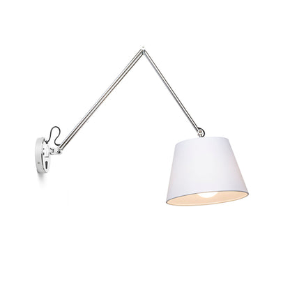ASHLEY | wandlamp met arm | textielkap, verstelbaar