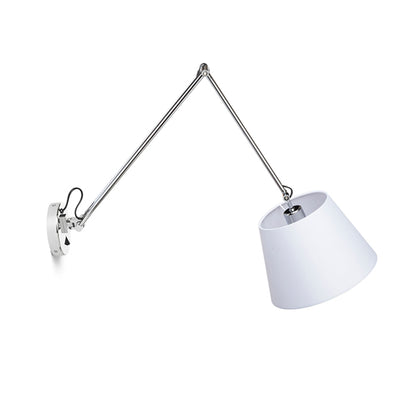 ASHLEY | wandlamp met arm | textielkap, verstelbaar