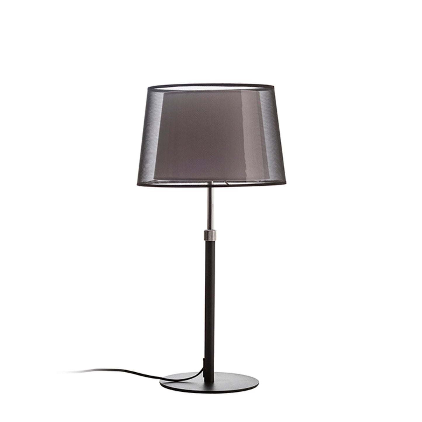 ESPLANADE | design tafellamp met verstelbare hoogte en dubbele textielkap | E27 max 15W | 60-74 cm