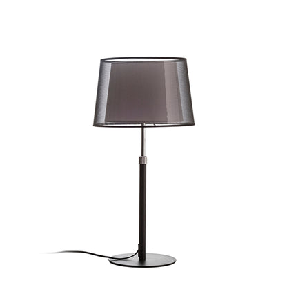 ESPLANADE | design tafellamp met verstelbare hoogte en dubbele textielkap | E27 max 15W | 60-74 cm