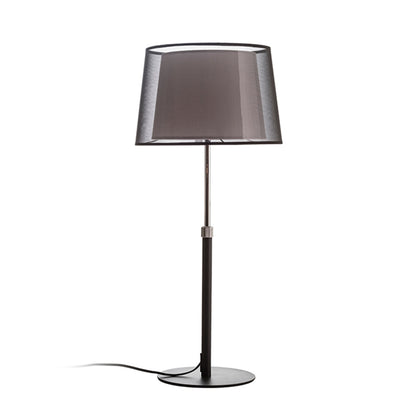 ESPLANADE | design tafellamp met verstelbare hoogte en dubbele textielkap | E27 max 15W | 60-74 cm