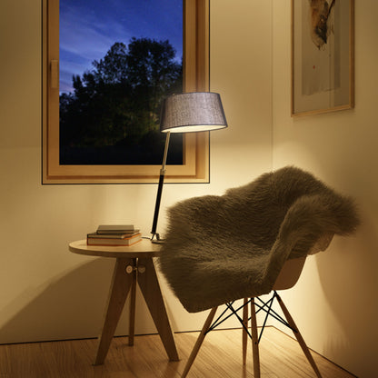 RITZY | design tafellamp met verstelbare hoogte en textielkap | E27 max 15W | 70 cm