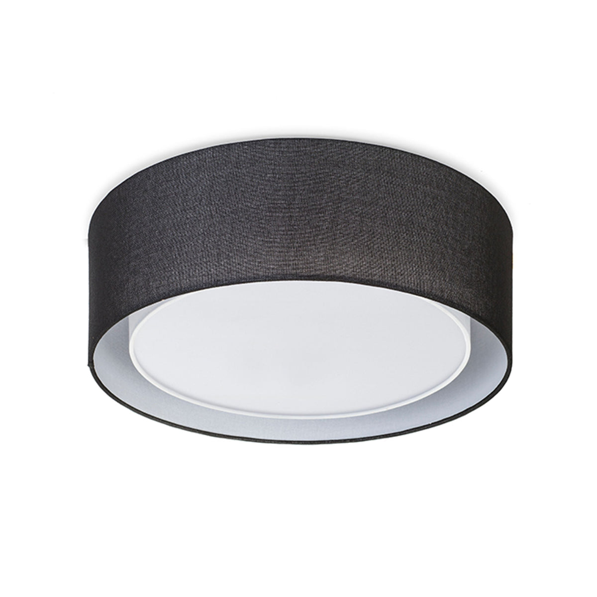 OTIS 50 | plafondlamp | 3x E27 | dubbele textielkap 50 cm | met of zonder lichtbron