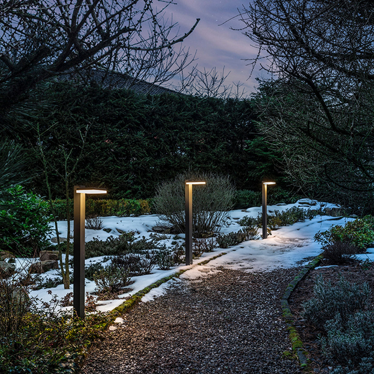 RINA stojací lampa | zahradní sloupek 80 cm | LED 12 W 1000 lm | IP44 | antracitově šedá