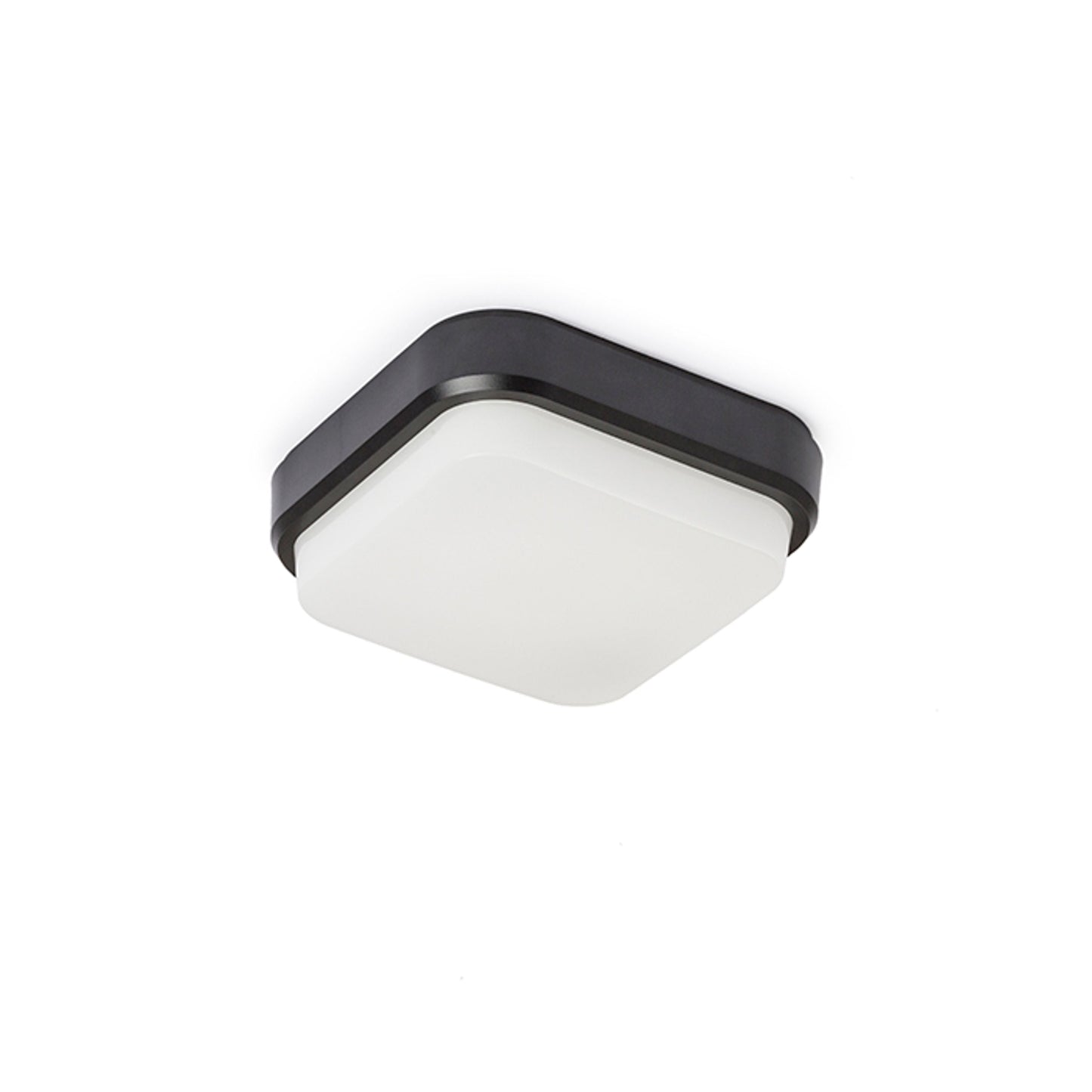 TARIS SQ 17 buiten plafondlamp zwart LED 8W