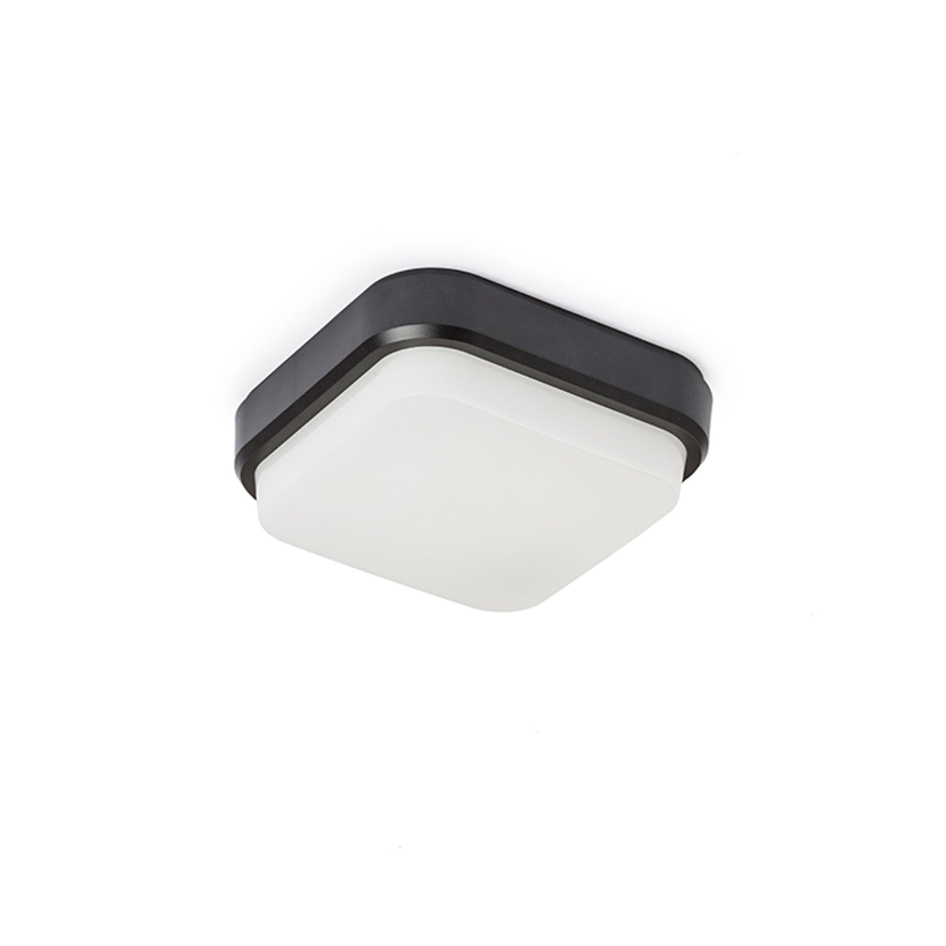 TARIS SQ 17 buiten plafondlamp zwart LED 8W