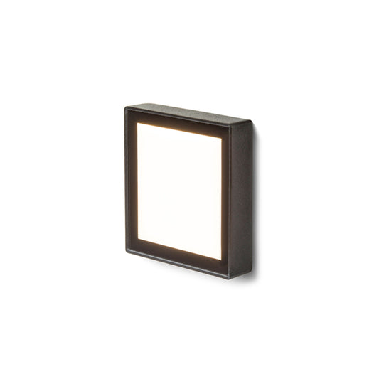 DEJAVU SQ 9 inbouw wandlamp buiten zwart LED 3,5W IP65 3000K