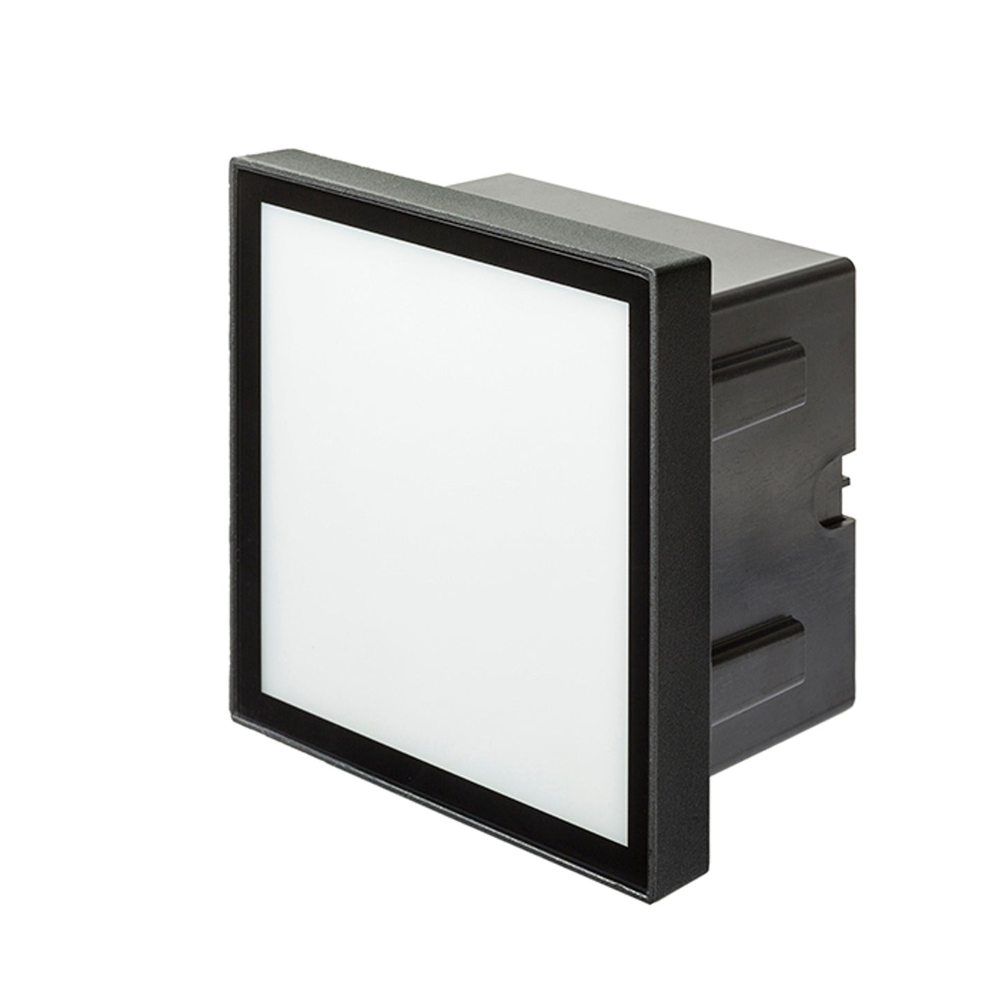 DEJAVU SQ 14 inbouw wandlamp buiten zwart gemonteerd