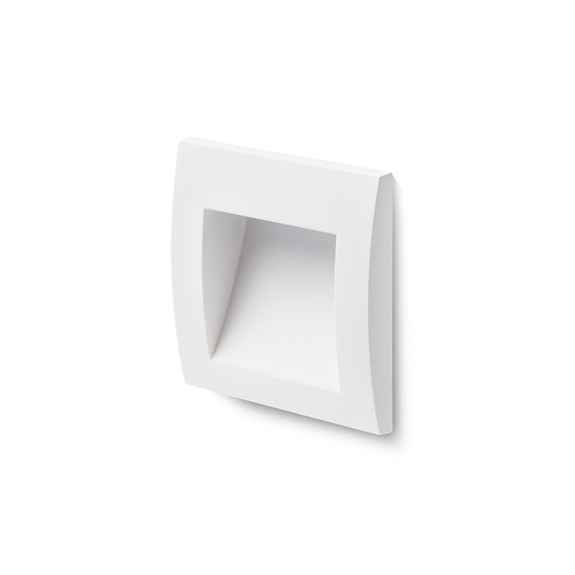 GORDIQ S inbouw wandlamp buiten wit detail