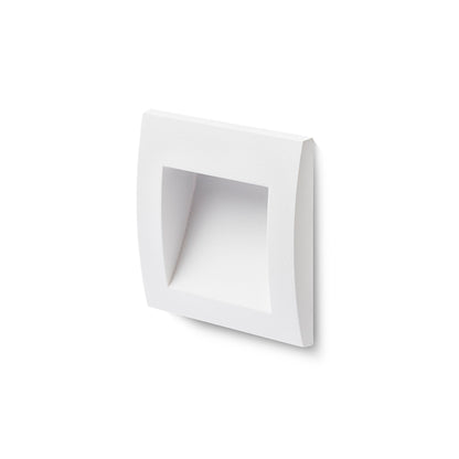 GORDIQ S inbouw wandlamp buiten wit detail