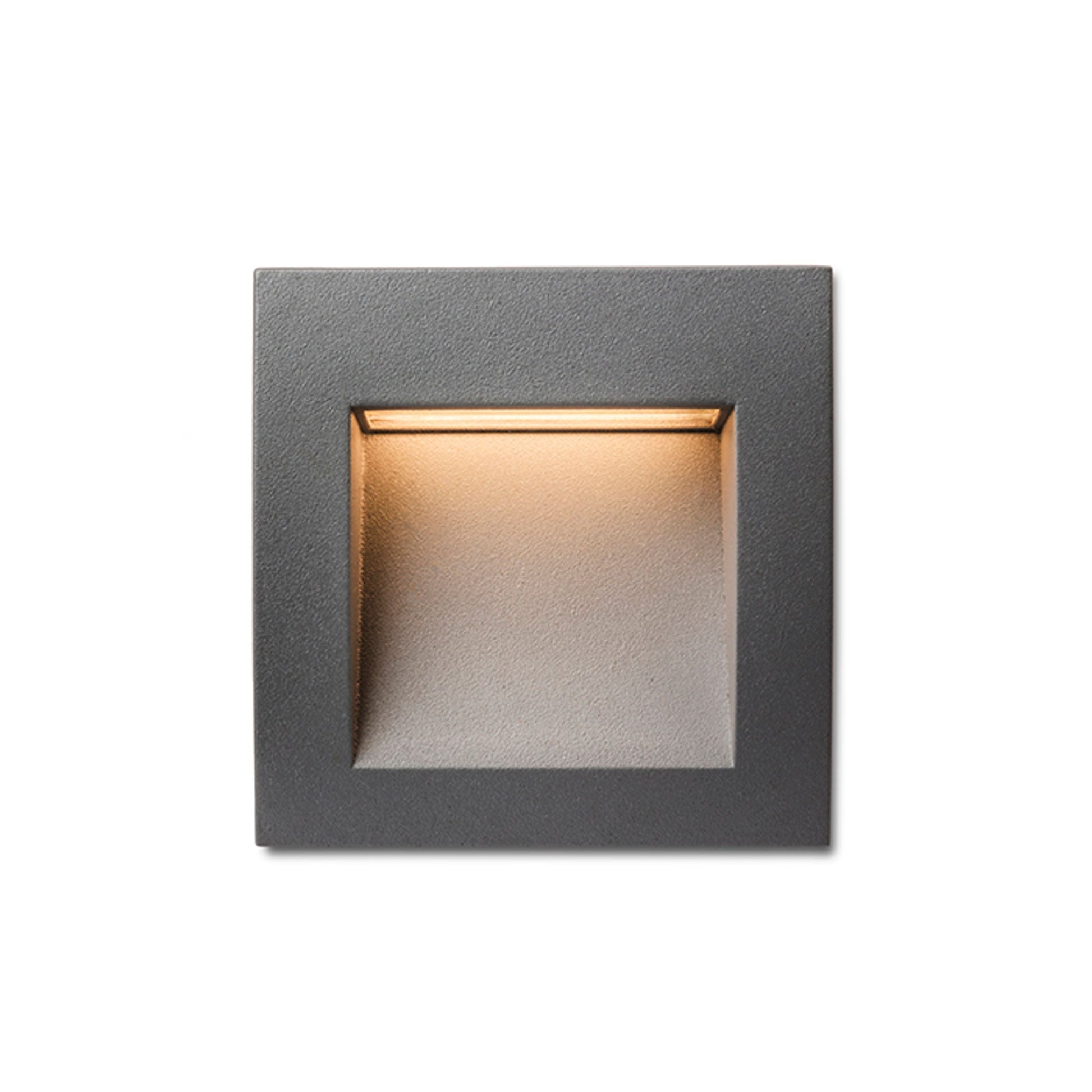 GORDIQ S inbouw wandlamp buiten antracietgrijs detail
