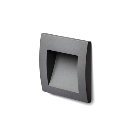 GORDIQ S inbouw wandlamp buiten antracietgrijs sfeerbeeld