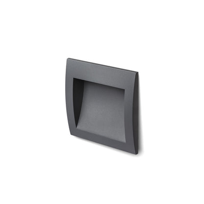 GORDIQ M inbouw wandlamp buiten antracietgrijs LED 3W IP65 3000K
