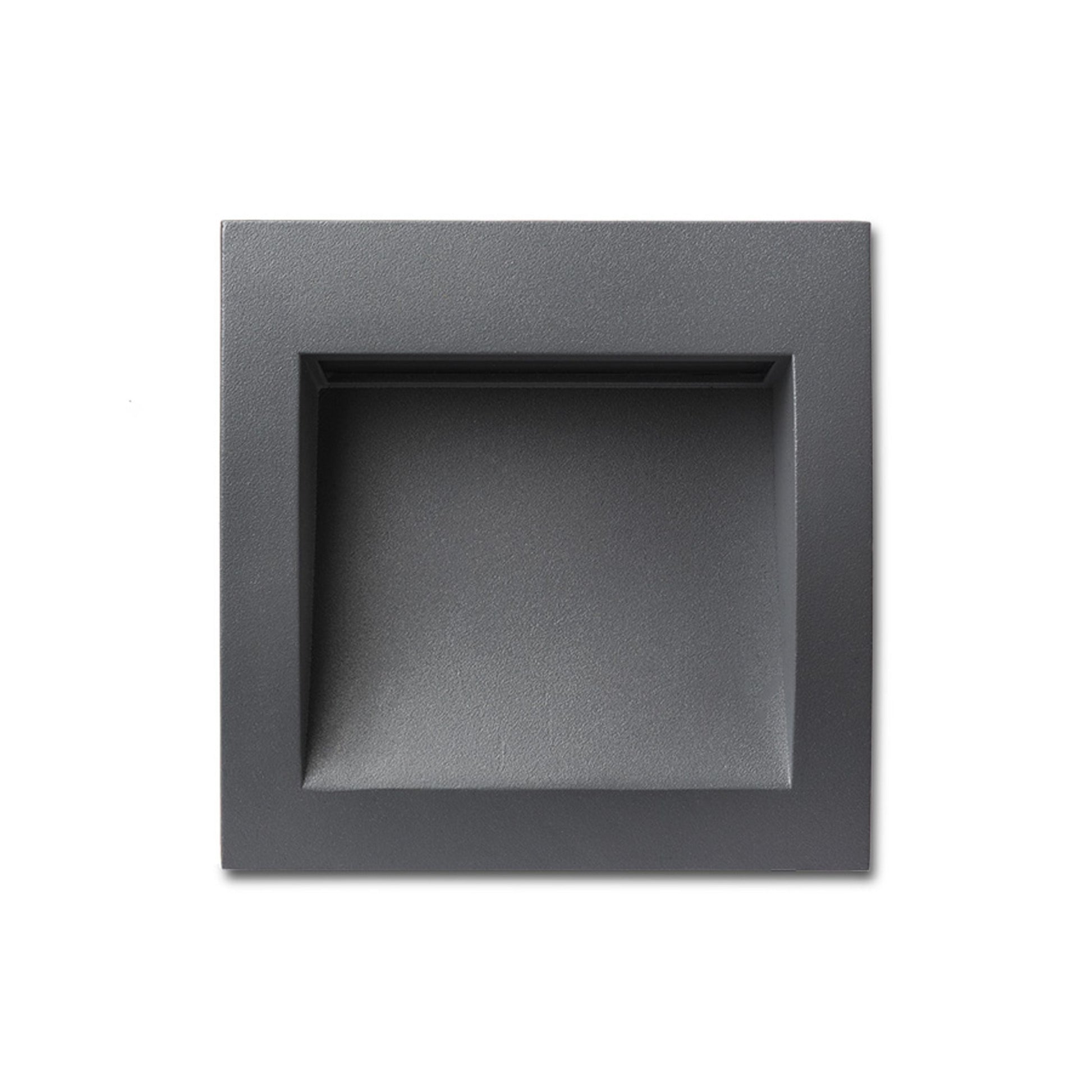 GORDIQ M inbouw wandlamp buiten antracietgrijs sfeerbeeld trap