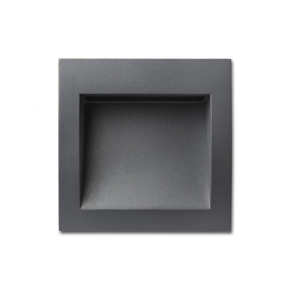 GORDIQ M inbouw wandlamp buiten antracietgrijs sfeerbeeld trap