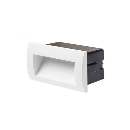 GORDIQ L inbouw wandlamp buiten wit sfeerbeeld