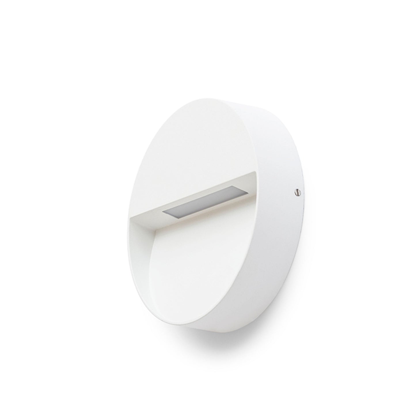 AQILA R opbouw wandlamp buiten wit zijaanzicht