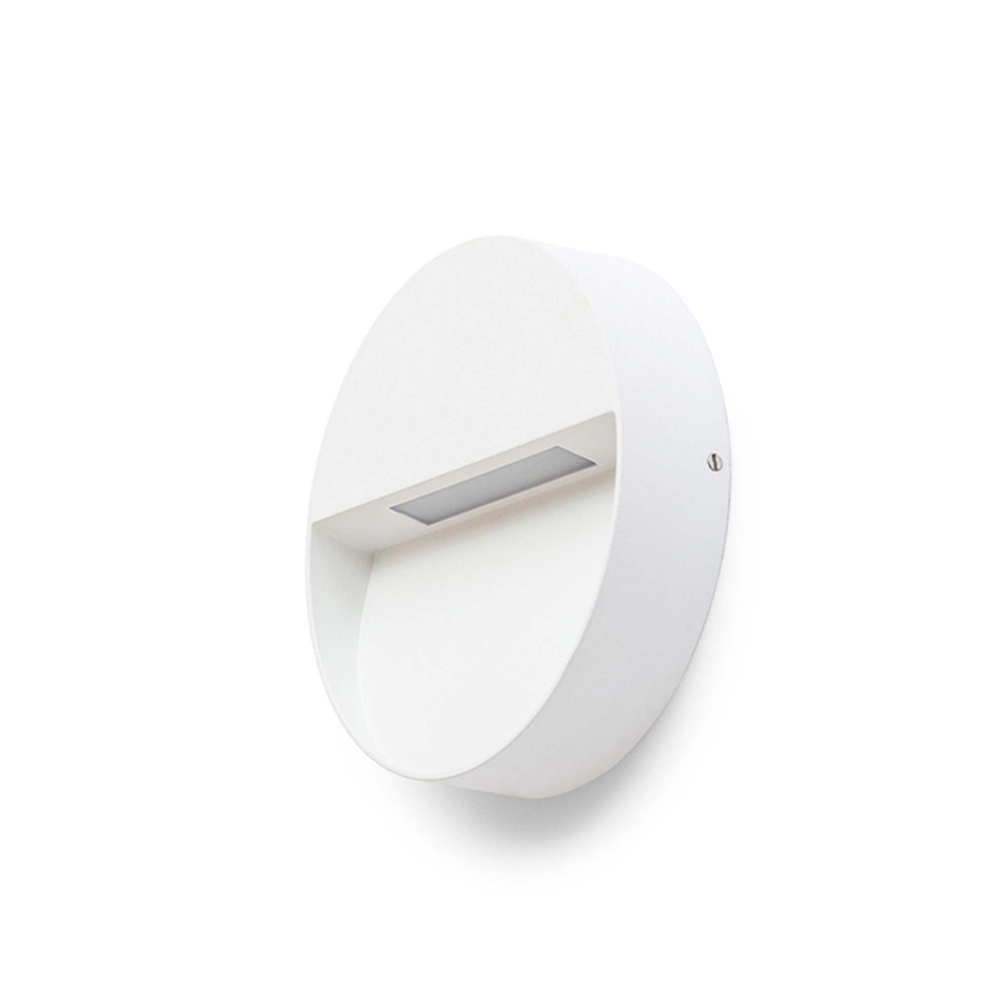 AQILA R opbouw wandlamp buiten wit zijaanzicht