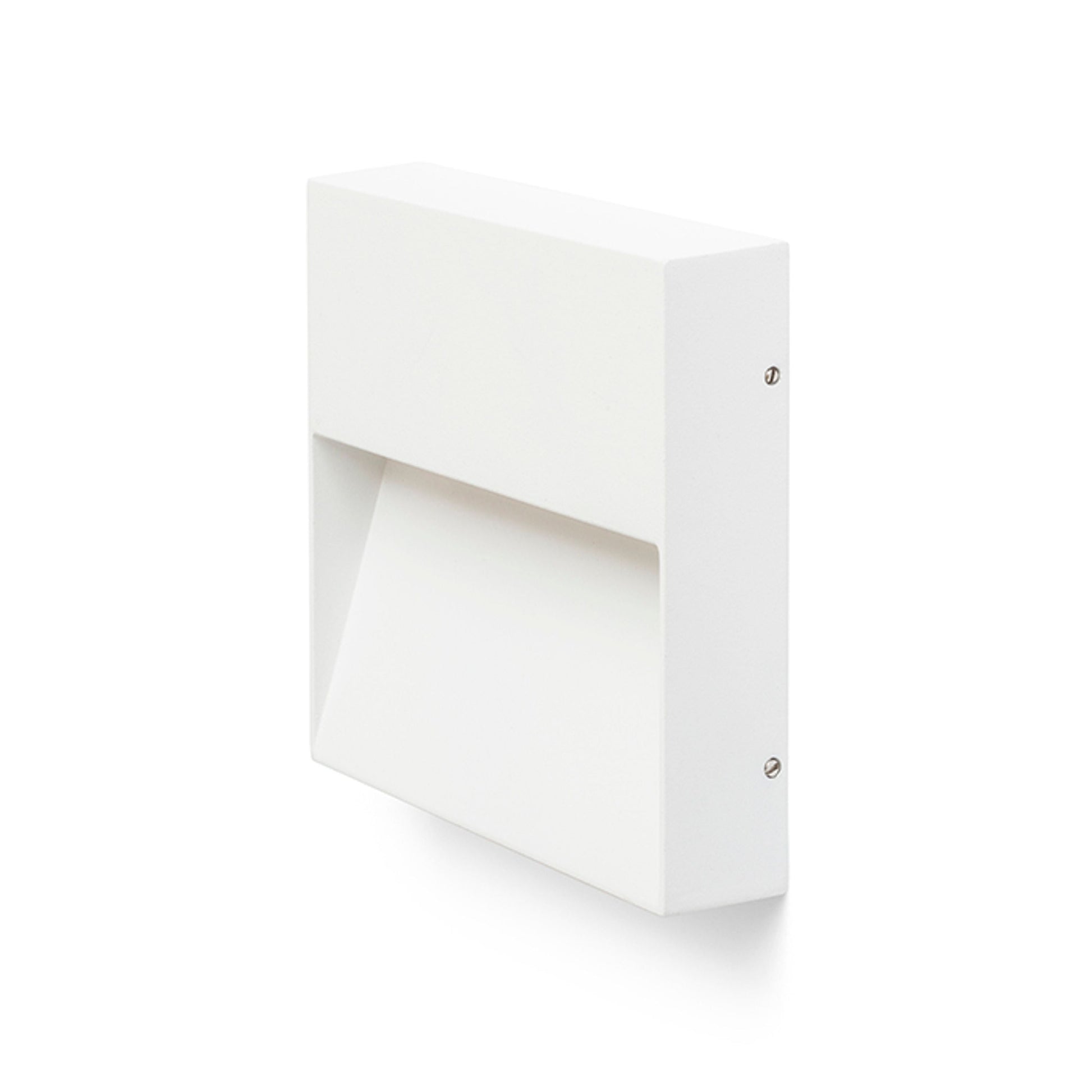 AQILA SQ opbouw wandlamp buiten wit gemonteerd