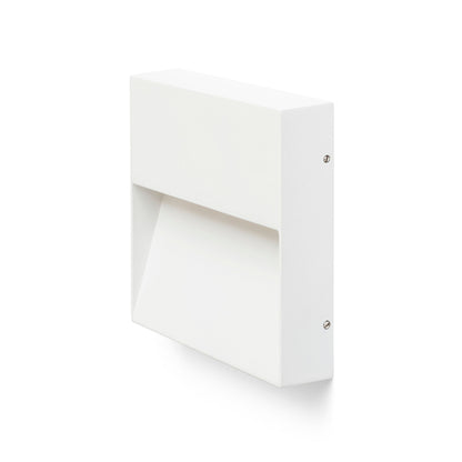 AQILA SQ opbouw wandlamp buiten wit gemonteerd
