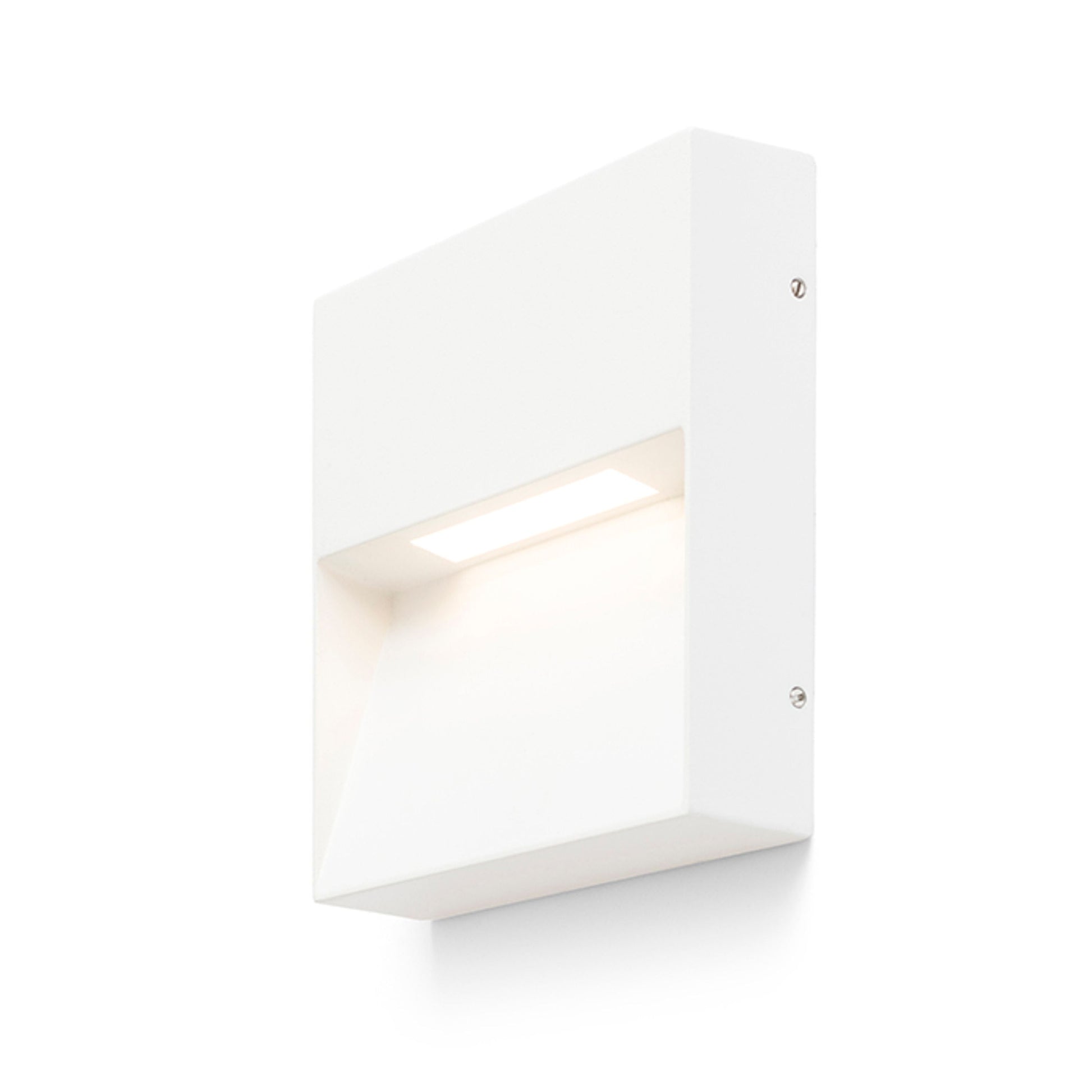 AQILA SQ opbouw wandlamp buiten wit sfeerbeeld gevel