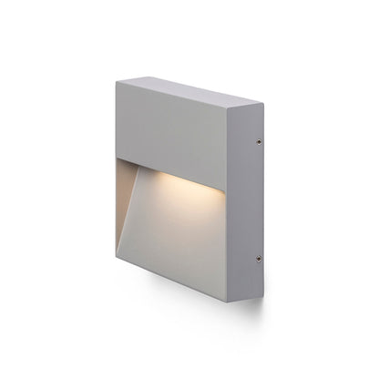AQILA SQ opbouw wandlamp buiten grijs LED 6W IP54 3000K