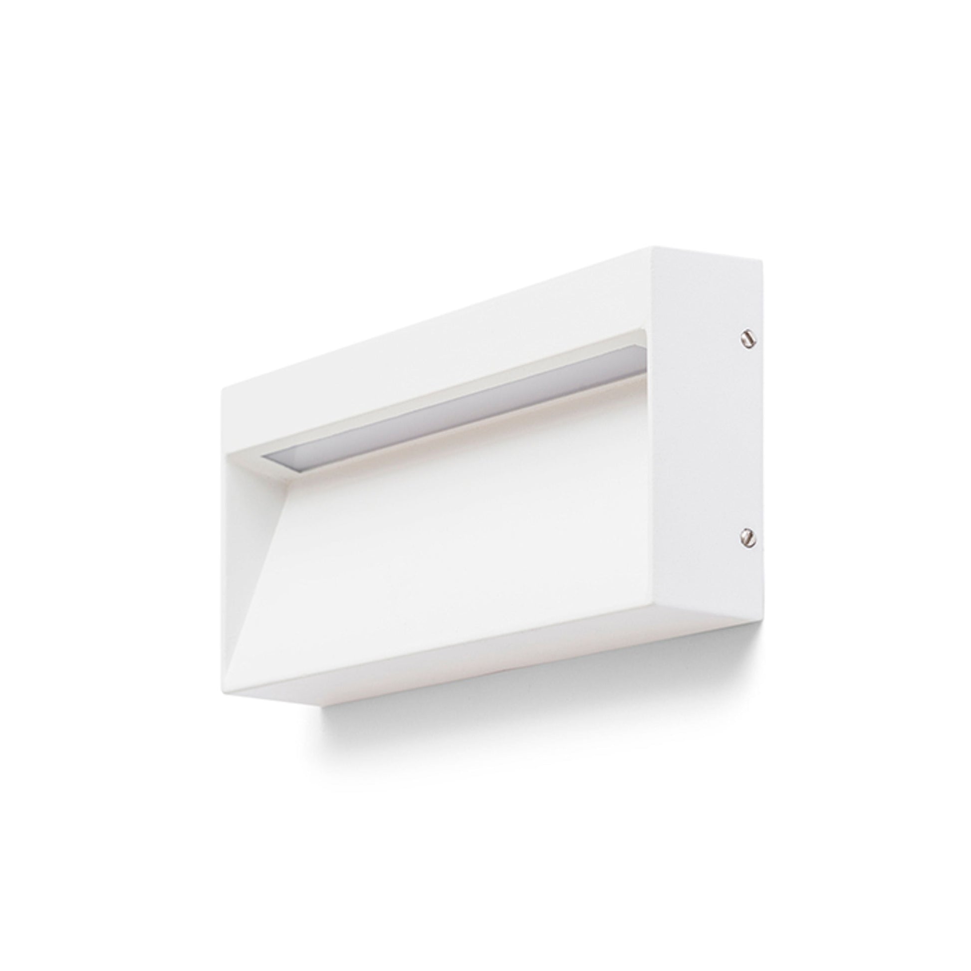 AQILA RC opbouw wandlamp buiten wit zijaanzicht