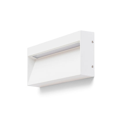AQILA RC opbouw wandlamp buiten wit zijaanzicht