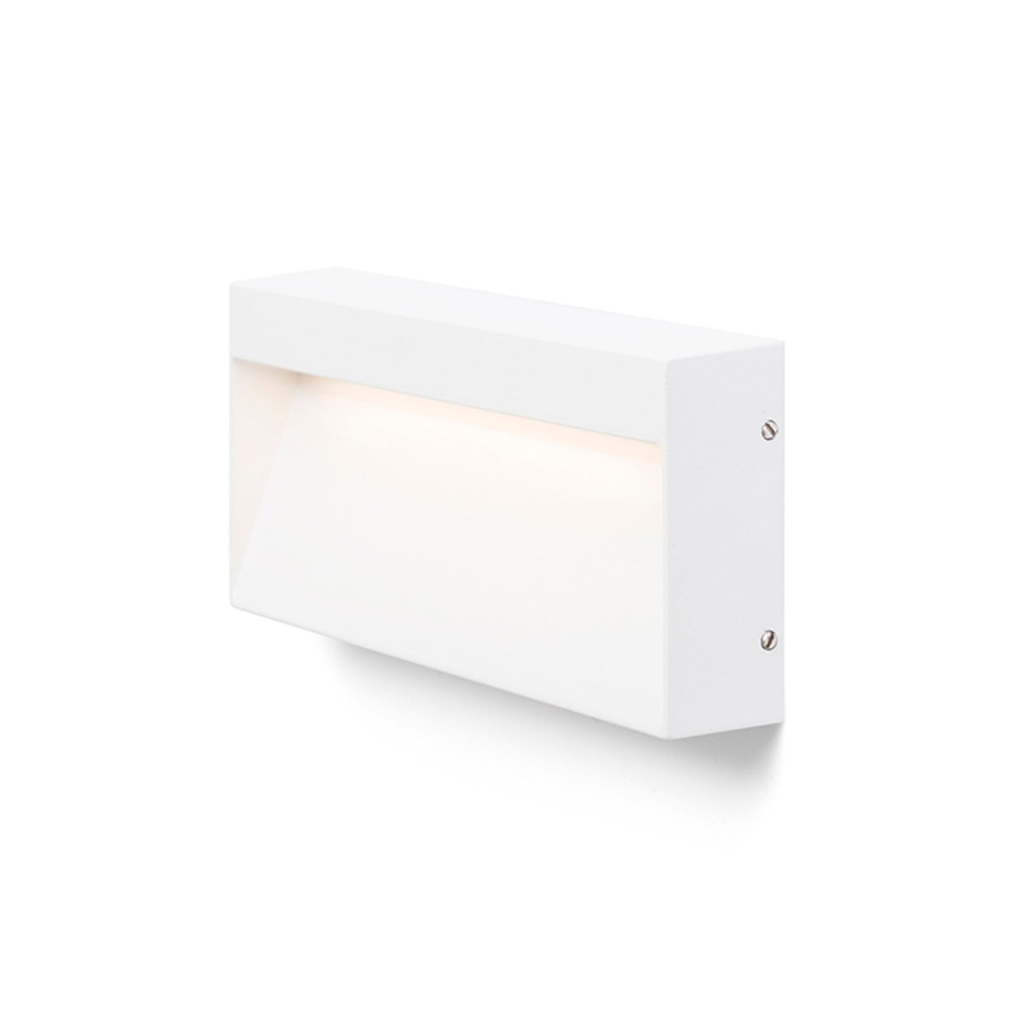 AQILA RC opbouw wandlamp buiten wit gemonteerd